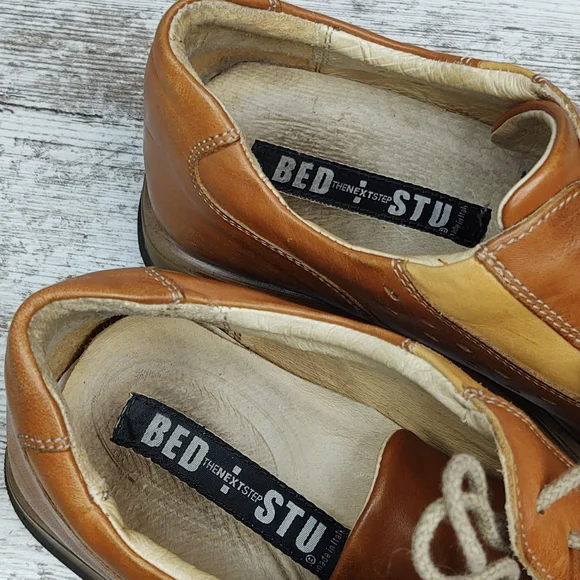 🟪Sz 43 Bed Stu Brown Leather Lace Up Oxford - Picture 14 of 16